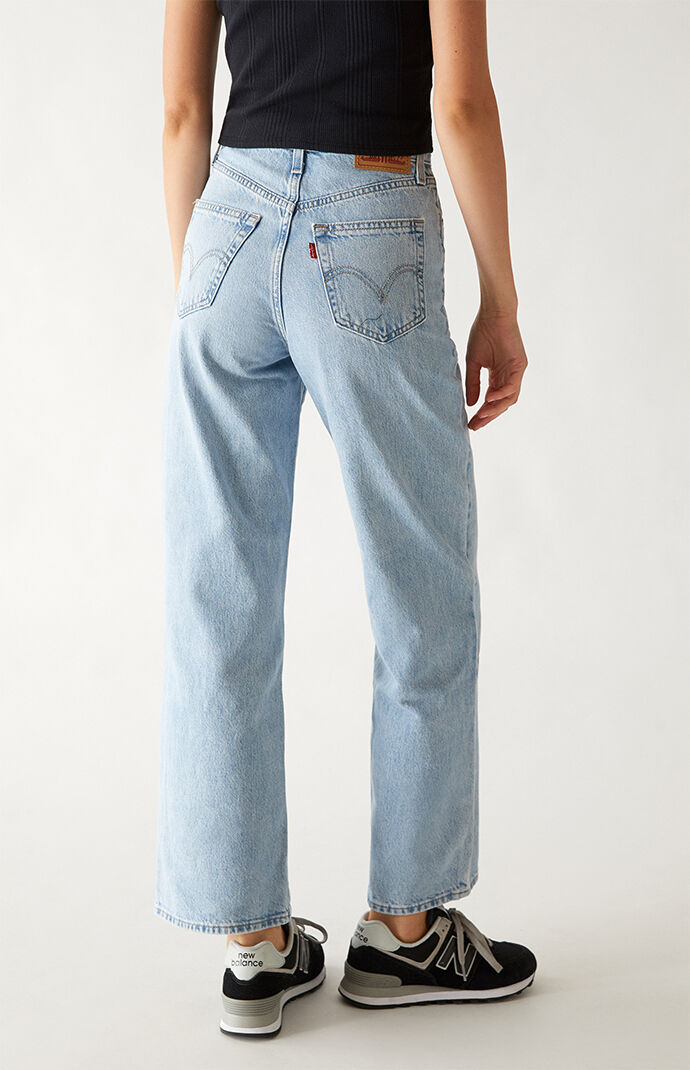 high waisted straight levi's