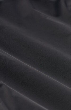 Black Nylon Fleece Mock Neck Sweatshirt image number 7