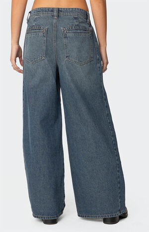 Hilla Side Split Baggy Jeans image number 5