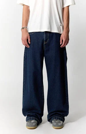 Blake Extreme Baggy Jeans Dark Indigo image number 2