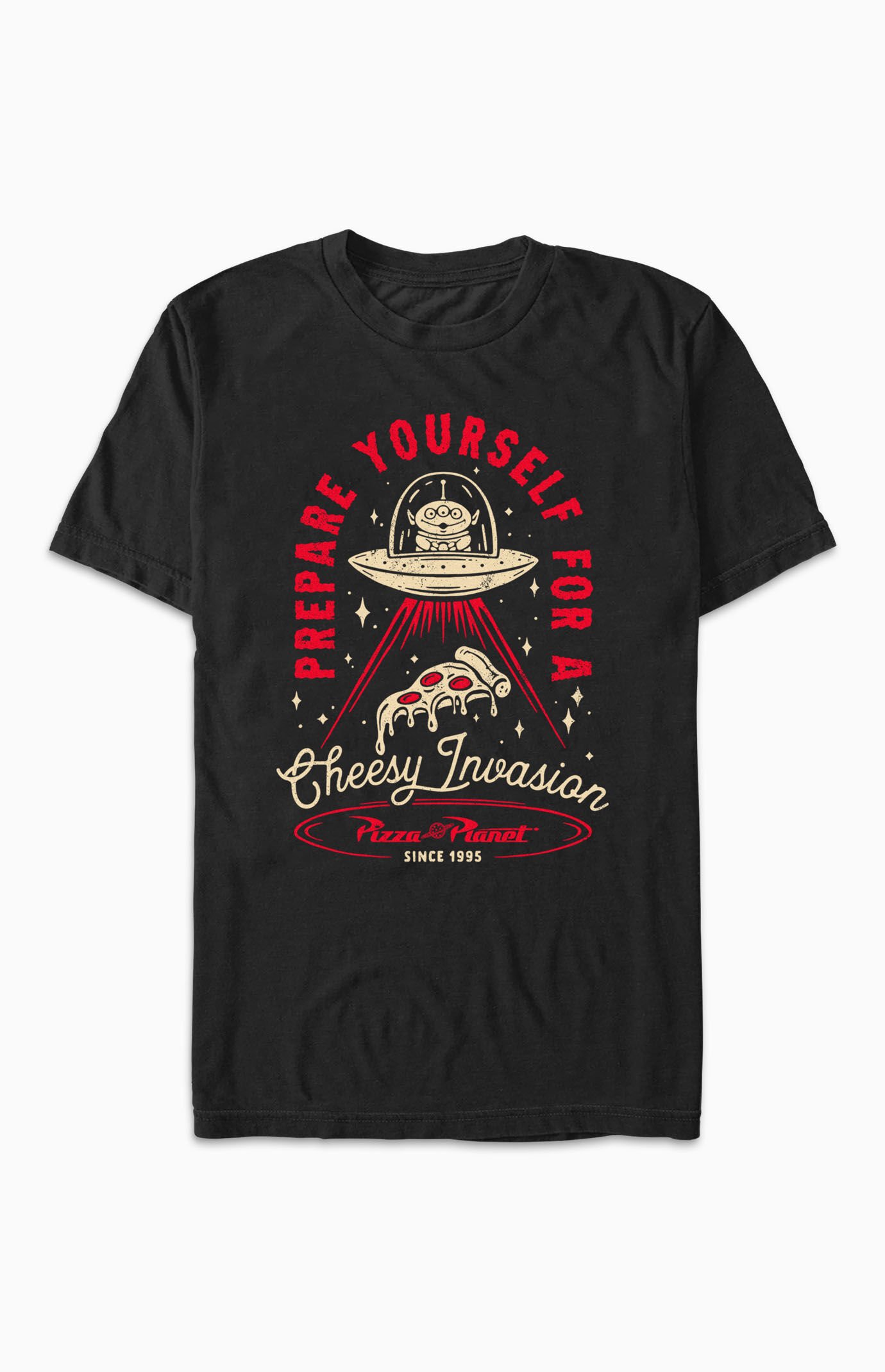 PacSun Pizza Planet Cheesy Invasion T-Shirt