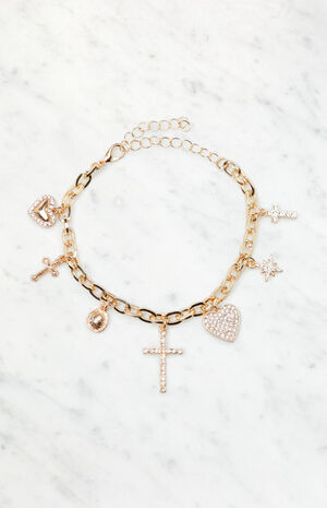 Cross Charm Bracelet image number 1