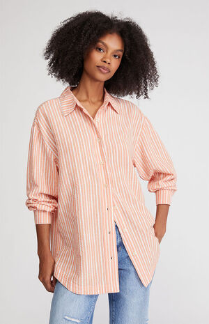 Striped Oversized Shirt image number 1