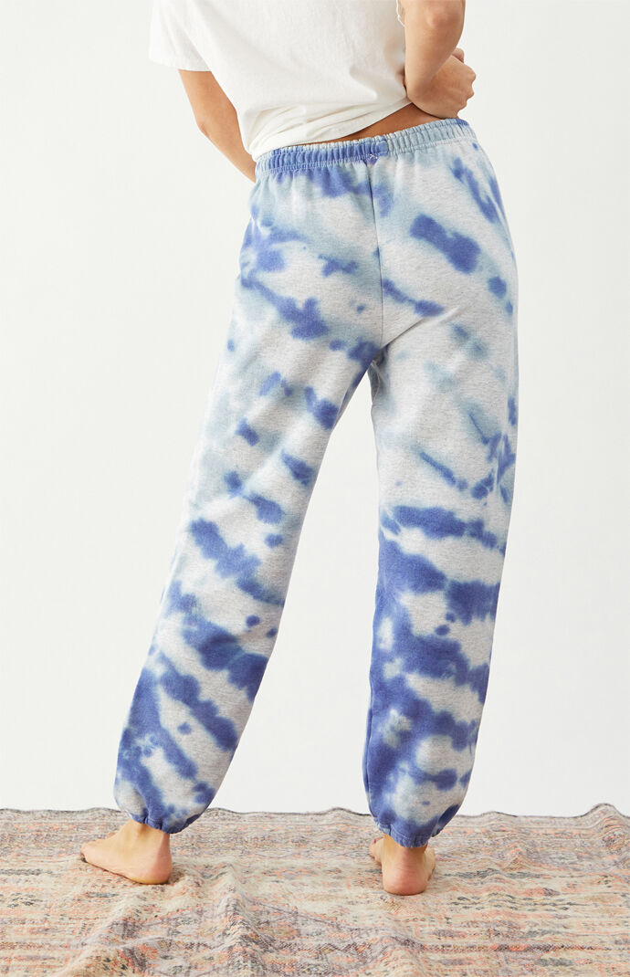 bleach dye grey sweatpants