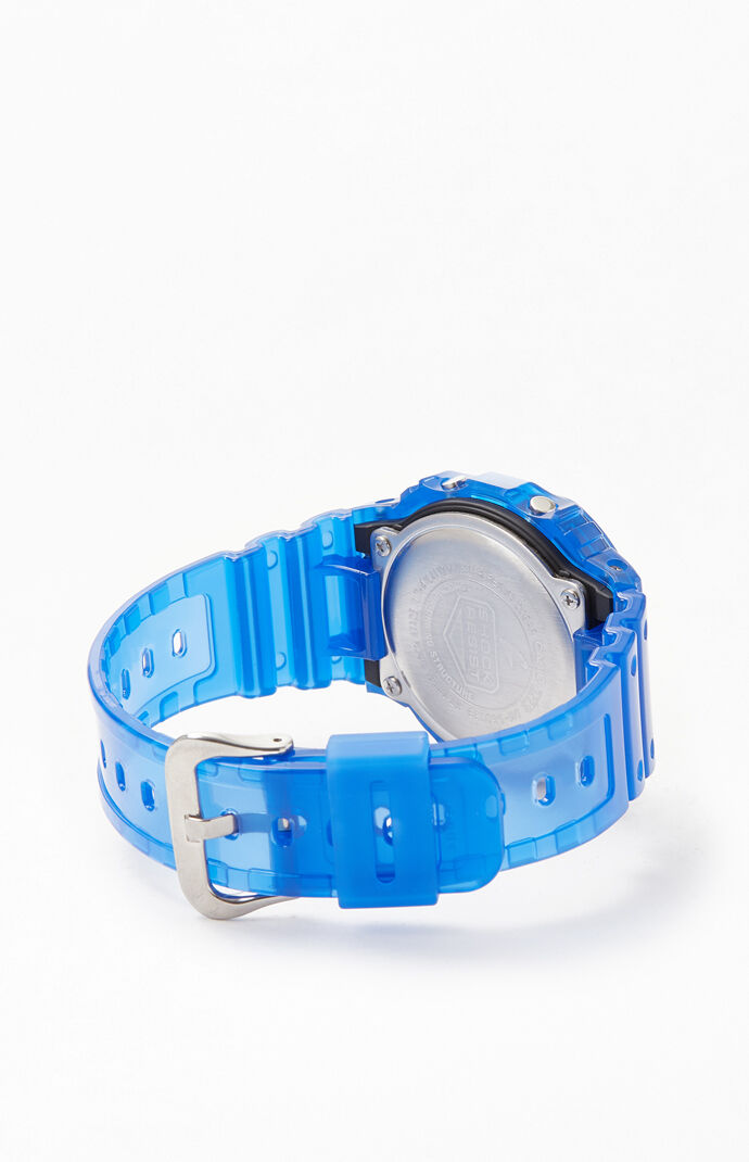 Blue Color Skeleton Digital Watch