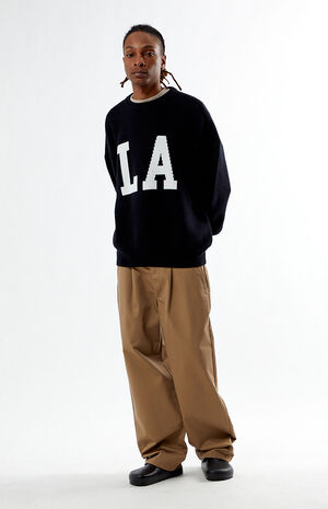 Black Los Angeles Crew Neck Sweater image number 4
