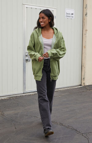 Green Full Zip Hoodie image number 2