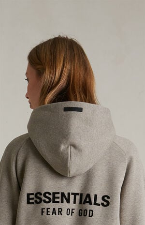 Women's Heather Grey Fleece Cropped Hoodie image number 5