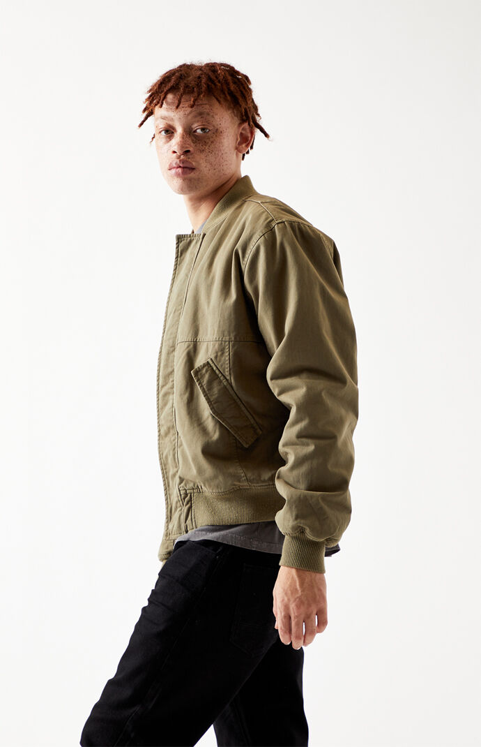 Patched Bomber Jacket