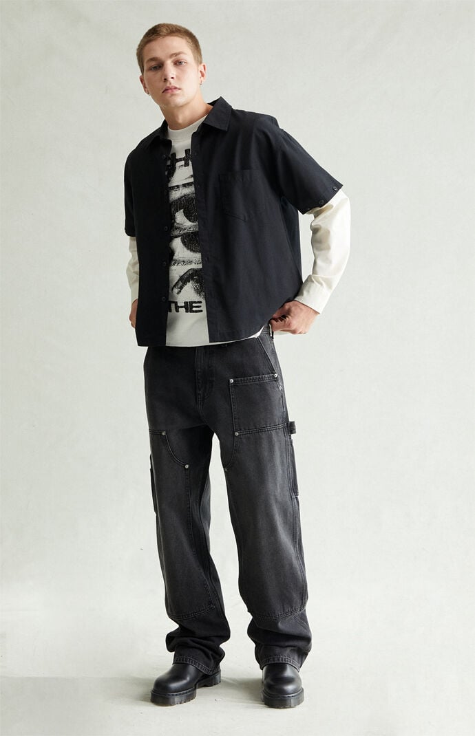 Pacsun Dylan Baggy Jeans Carpenter Black Wash | PacSun