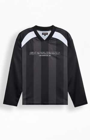 Striped Long Sleeve Soccer Jersey image number 1