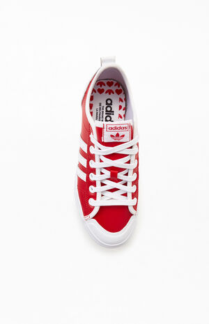 Red & White Nizza RF Platform Sneakers image number 5