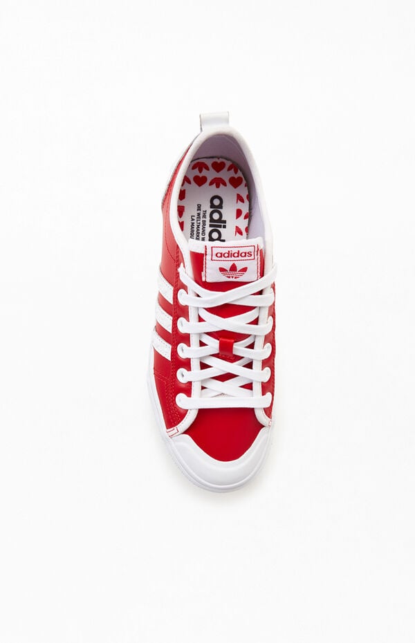 adidas gazelle silver green womens Shop Red Mens Nizza High Top Lace Up Sneakers – Shoebacca