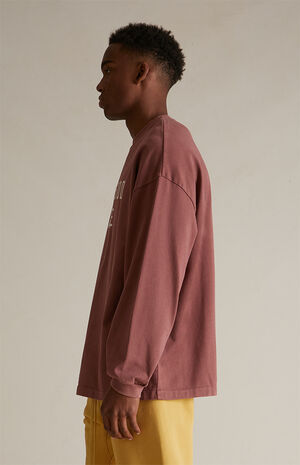 Crimson Heavy Long Sleeve T-Shirt image number 3