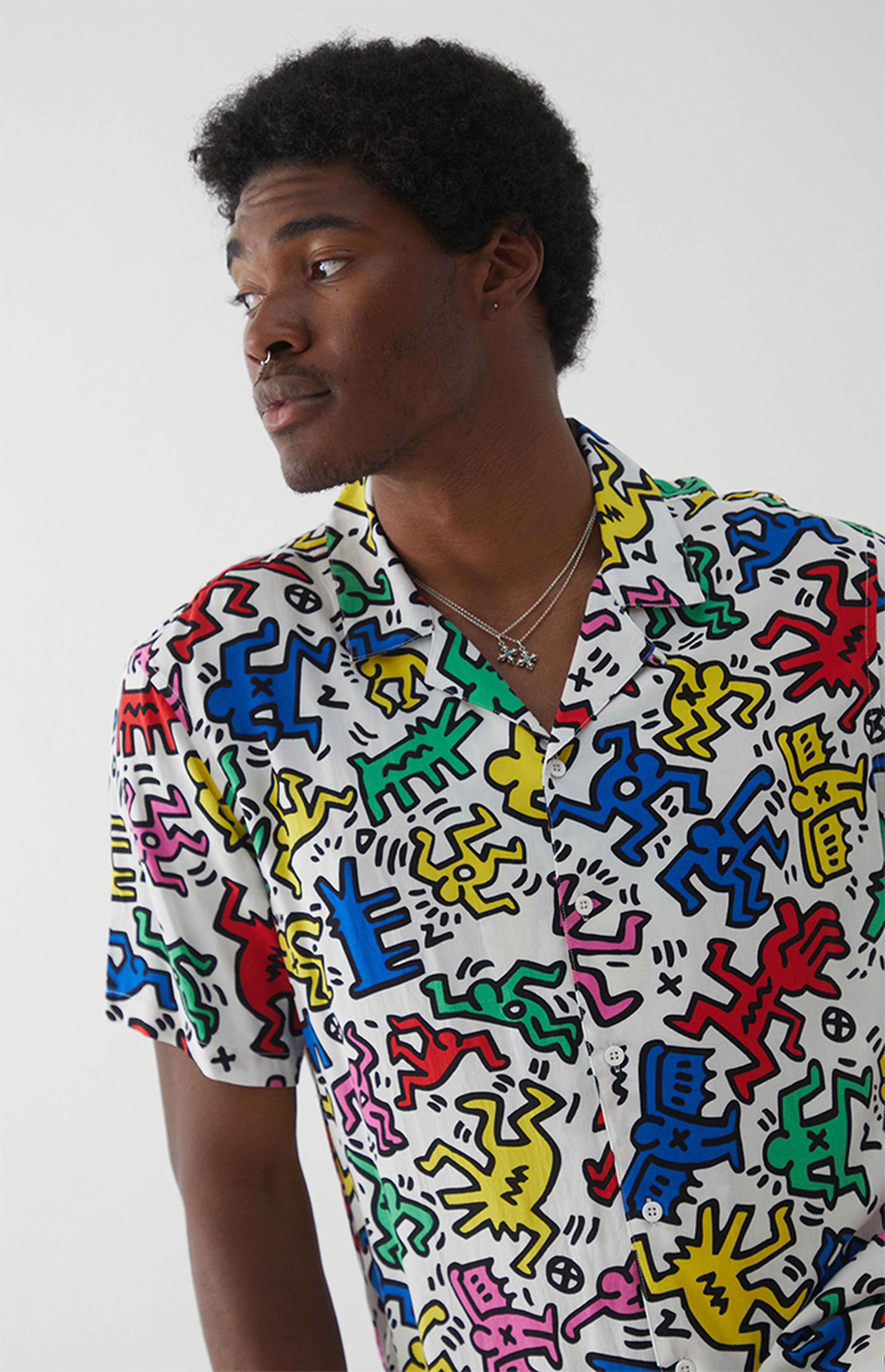 PacSun Keith Haring Camp Shirt PacSun