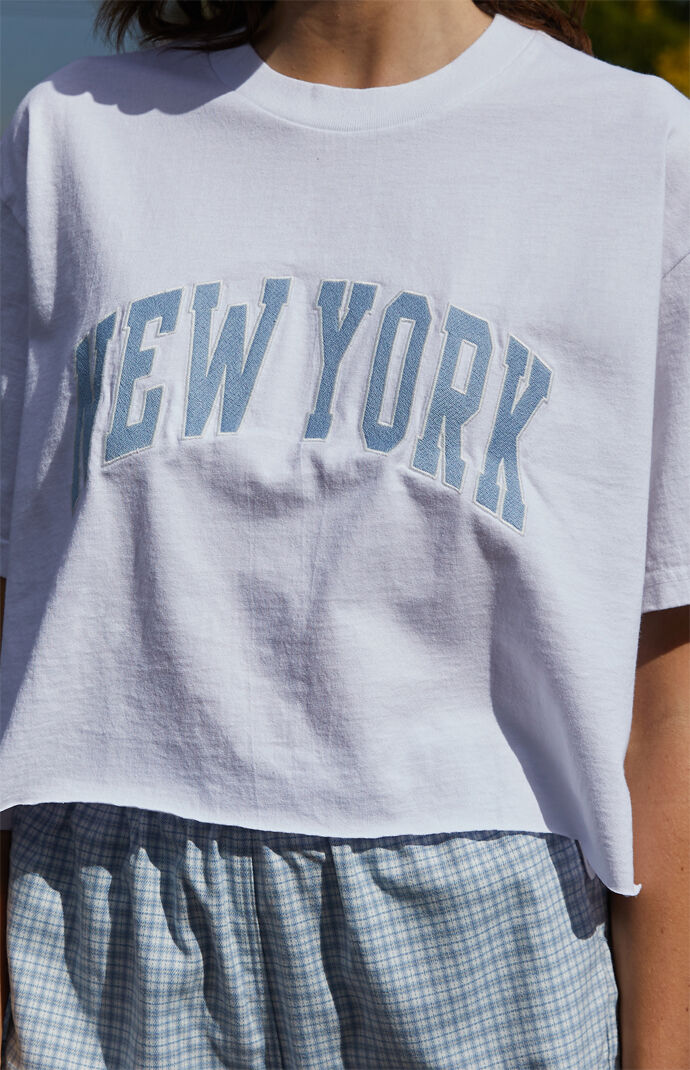 White New York Boyfriend T-Shirt