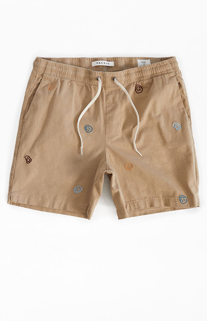 Pacsun embroidered shorts hot sale