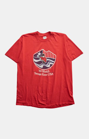 '80s World's Savage River USA T-Shirt image number 1