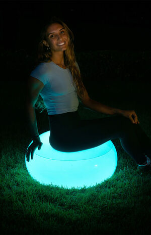 Air Candy Illuminated Color Changing LED Ottoman image number 1