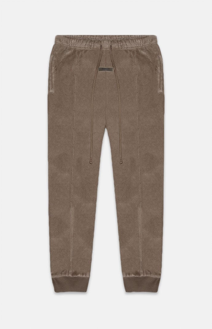 Fear of God Essentials Women s Wood Velour Sweatpants PacSun