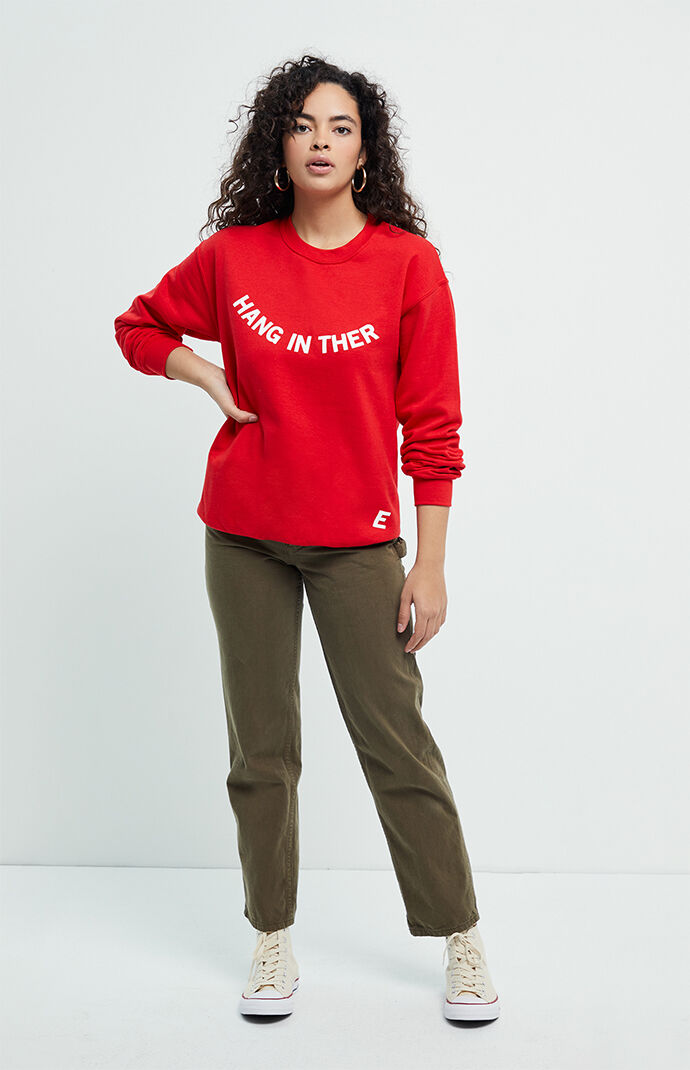 Hang In There Crew Neck Sweatshirt