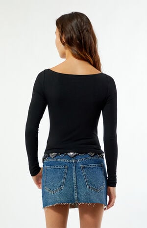 Shaina Long Sleeve Boat Neck Top image number 4