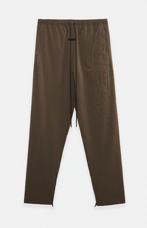 Brown Active Trace Baggy Track Pants image number 1