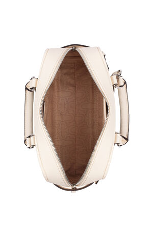Brooks Leopard Denim Belted Satchel Bag image number 6