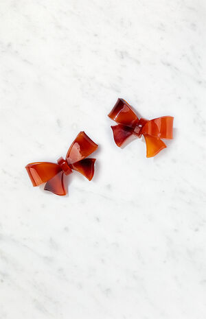 2 Pack Acrylic Bow Clips image number 1