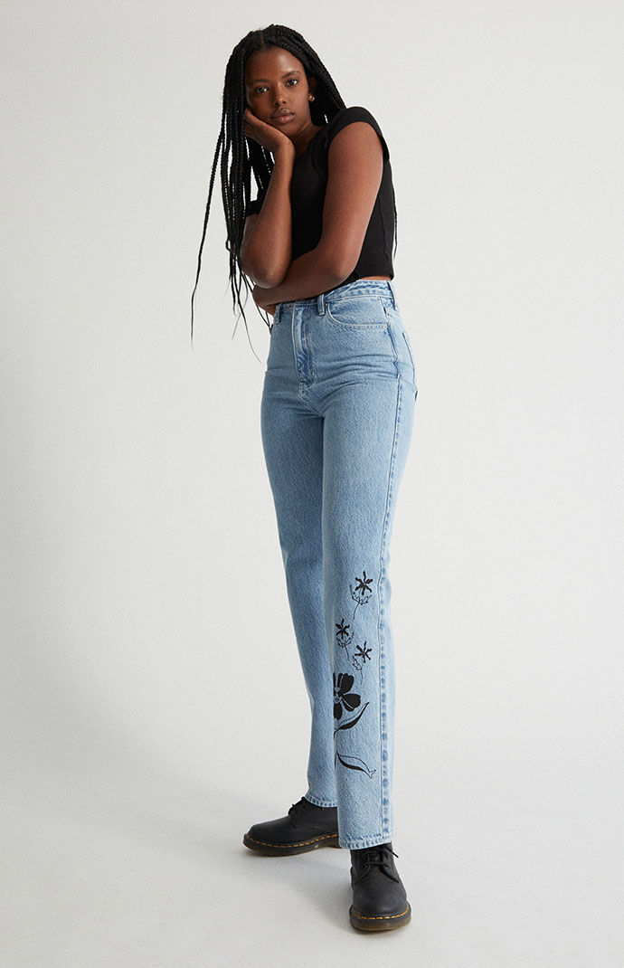 Pacsun shop flower jeans