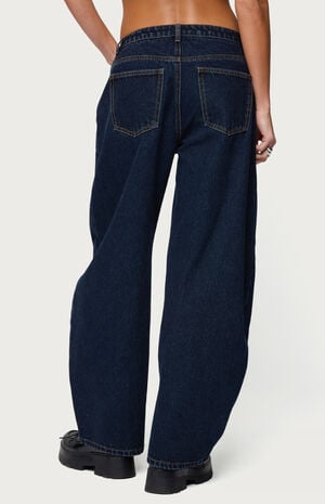 Jillian Low Rise Oversized Barrel Jeans image number 3