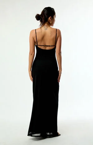 Elena Mesh Maxi Dress image number 4