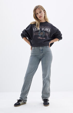 Faded Indigo '90s Boyfriend Jeans image number 5