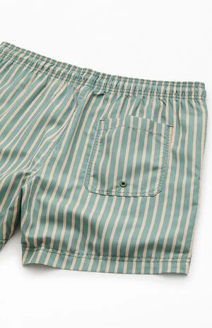 Moss Striped 4.5" Swim Trunks image number 4