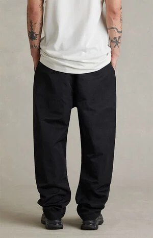 Vintage Black Active Trace Relaxed Track Pants image number 6