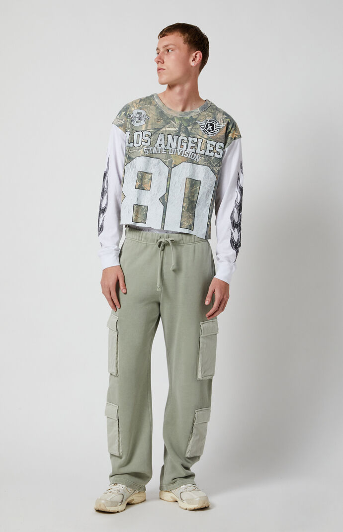 Pacsun Gray Baggy Cargo Sweatpants | PacSun