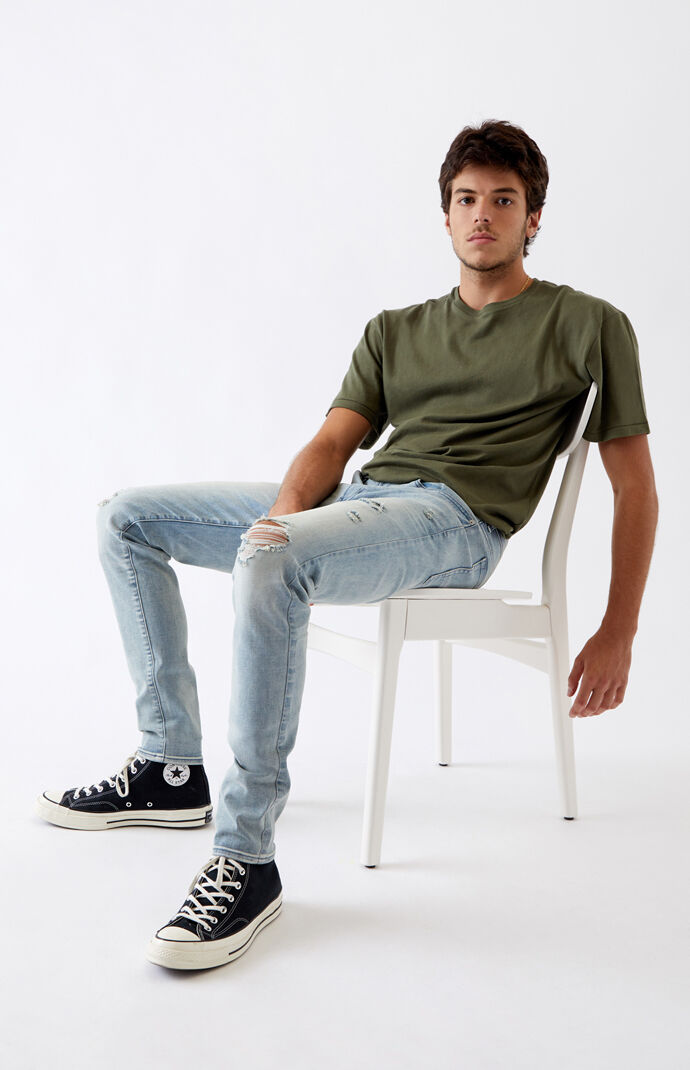 Light Ripped Skinny Jeans