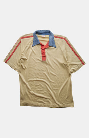 '80s Striped Polo Top image number 1