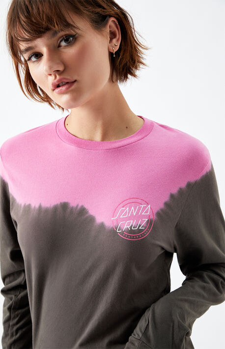 One Stroke Tie Dye Long Sleeve Top