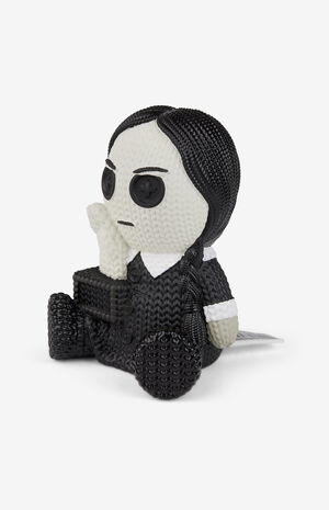 The Addams Family Wednesday Addams With Thing Glow In The Dark 101 Knit Series Vinyl Figure image number 3