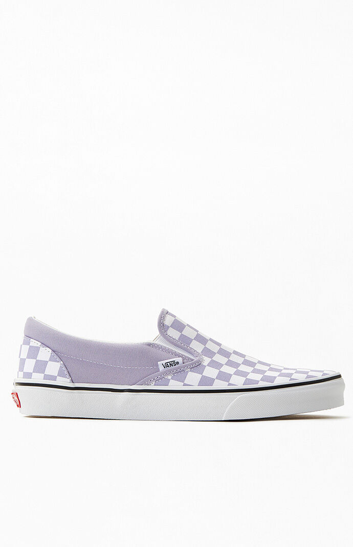 Lavender and hotsell white checkered vans