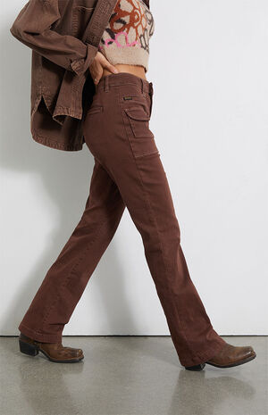 Mid Rise Pocket Bootcut Pants image number 3