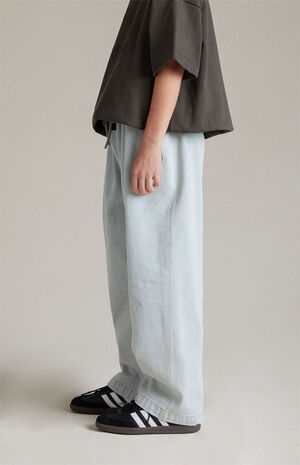 Essentials Light Wash Denim Lounge Pants image number 3