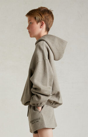 Essentials Heathery Grey Hoodie image number 3