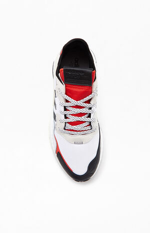 White & Red Nite Jogger Shoes image number 5
