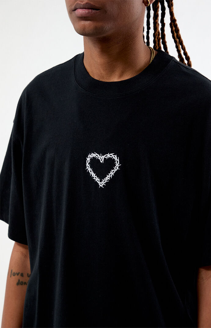 Pacsun Thorn Heart Embroidered T-Shirt | Pacsun
