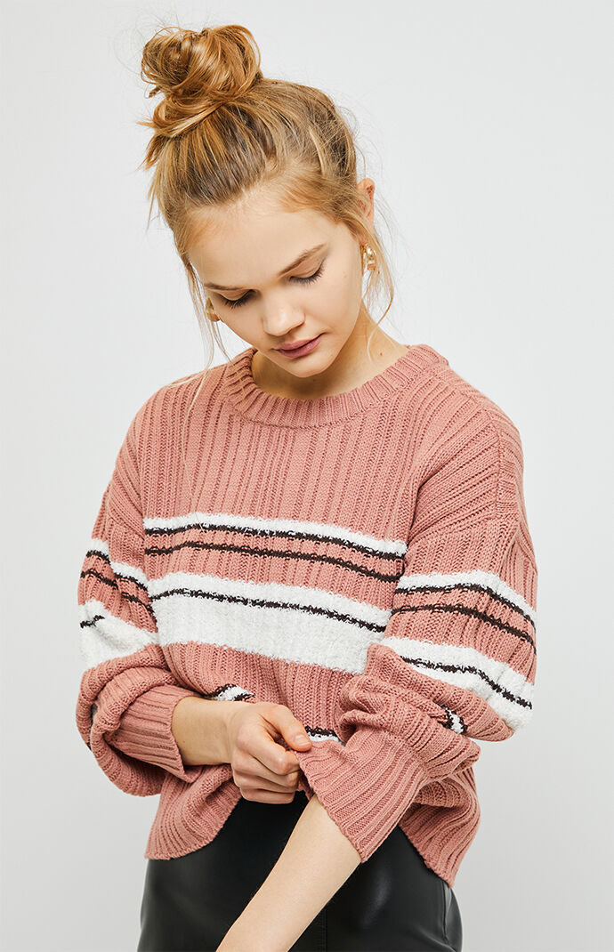 Mixed Yarn Pullover Sweater