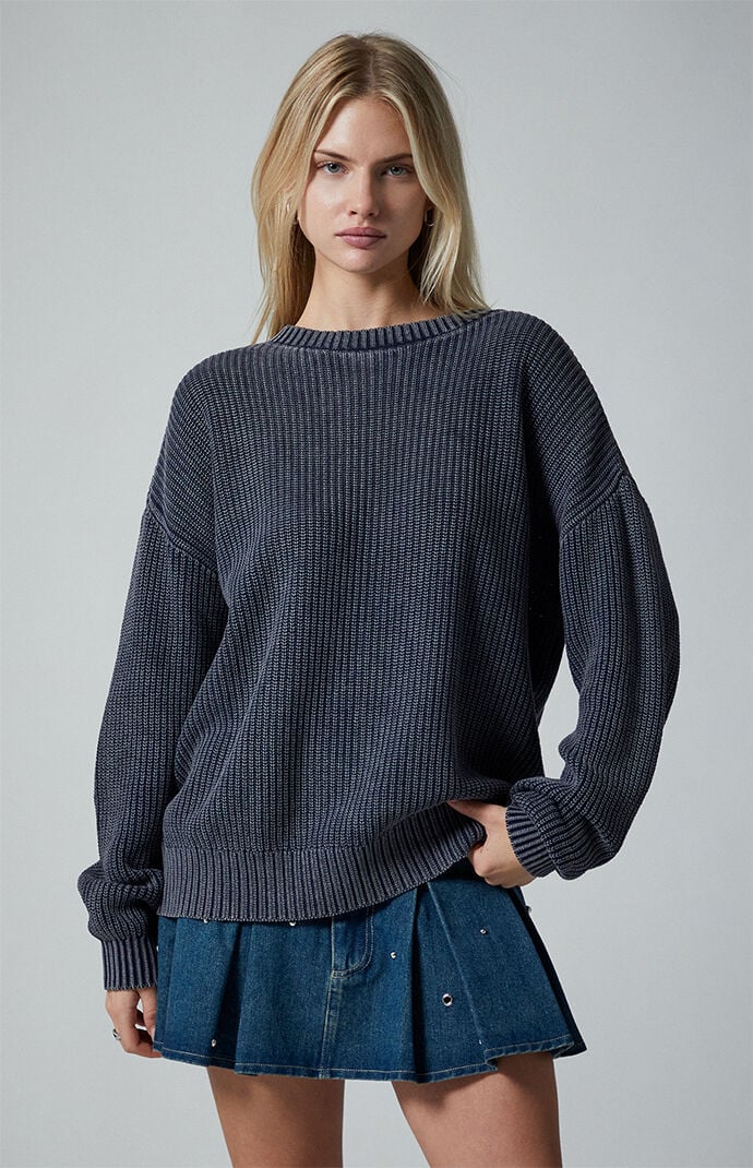 Third Charm Thea Oversized Crew Neck Sweater