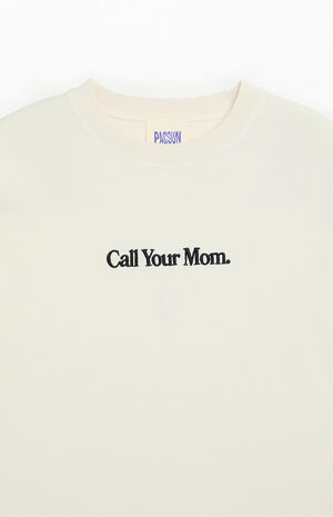 Call Your Mom Embroidered T-Shirt image number 3