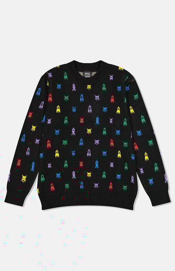 WeSC America Inc Leon Retro Arcade Crew Neck Sweater